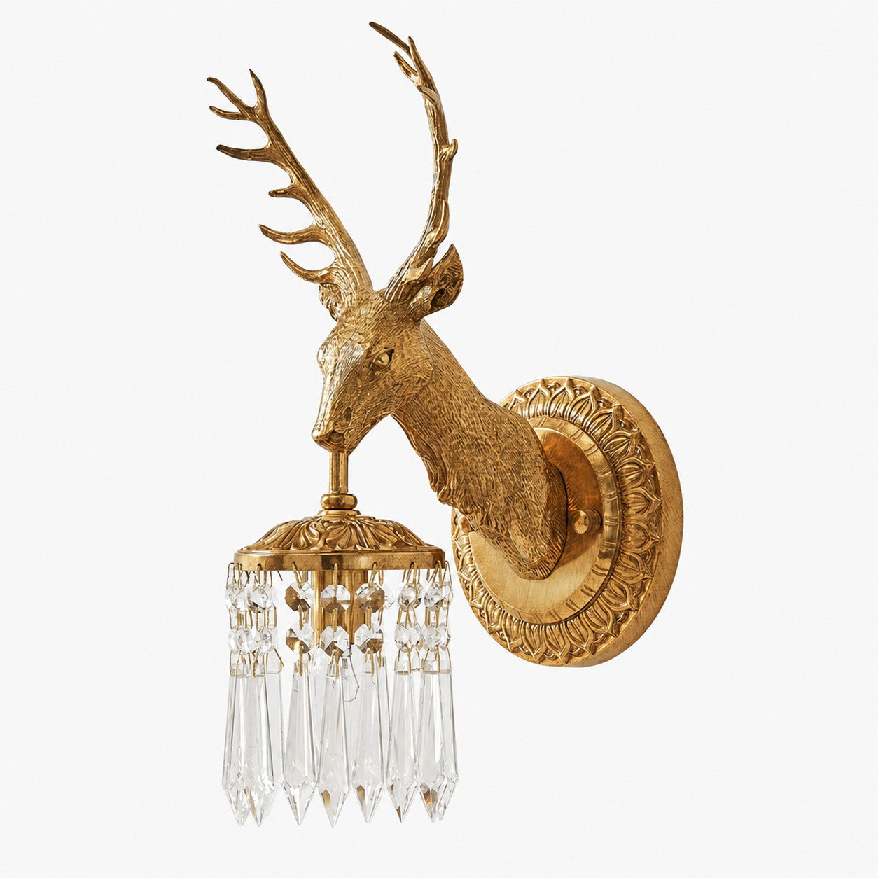 Antler Crystal Wall Lamp