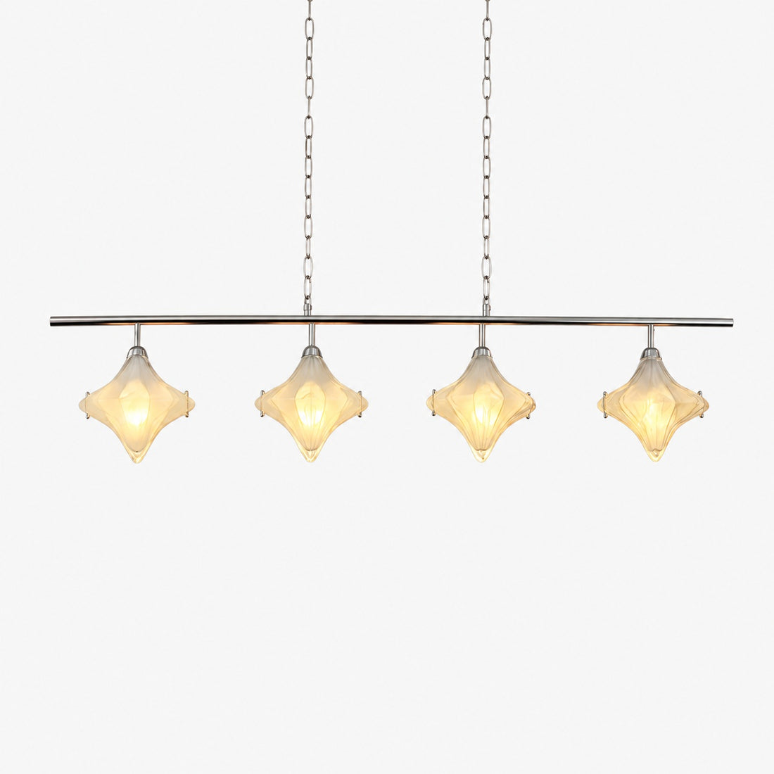 Art Deco Star Linear Pendant Light - Elegant Lighting for Kitchen Island  - Astris Cassiopeia
