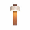 Waloria Contemporary Wall Lamp – Minimalist Wooden Fixture with Natural Stone Shade for Living Room N56