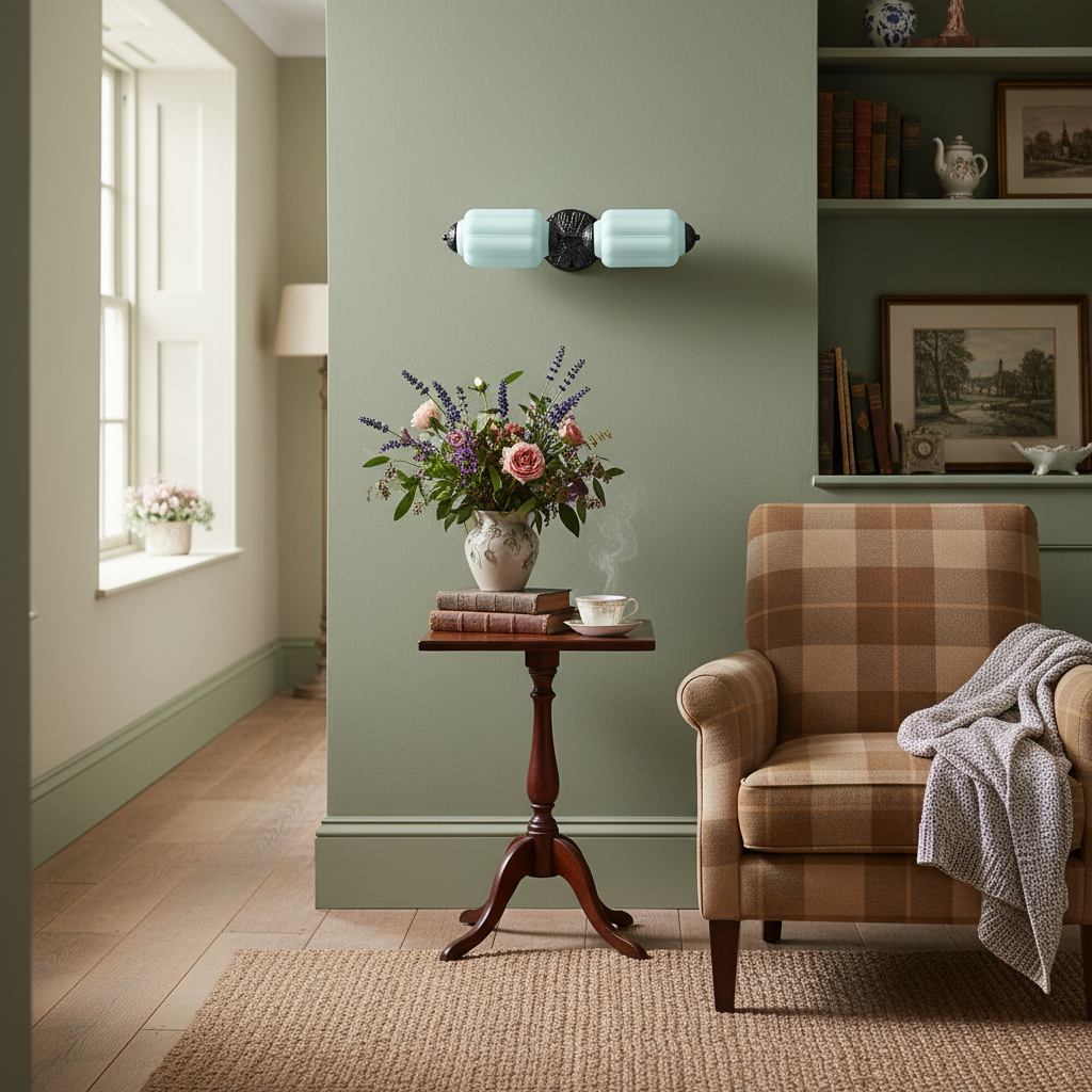 Eloise Brass Wall Sconce – Elegant Milk Glass Vintage Lighting