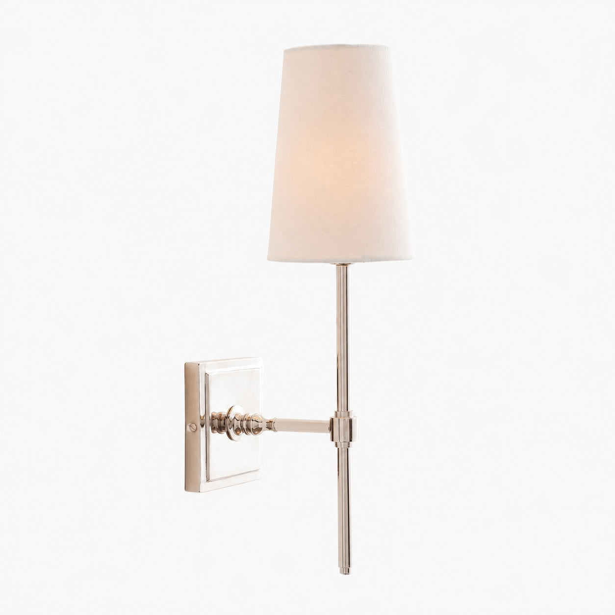 Derlina White Linen Shades Wall Lamp – Retro Metal Multi-Head Lighting Fixture