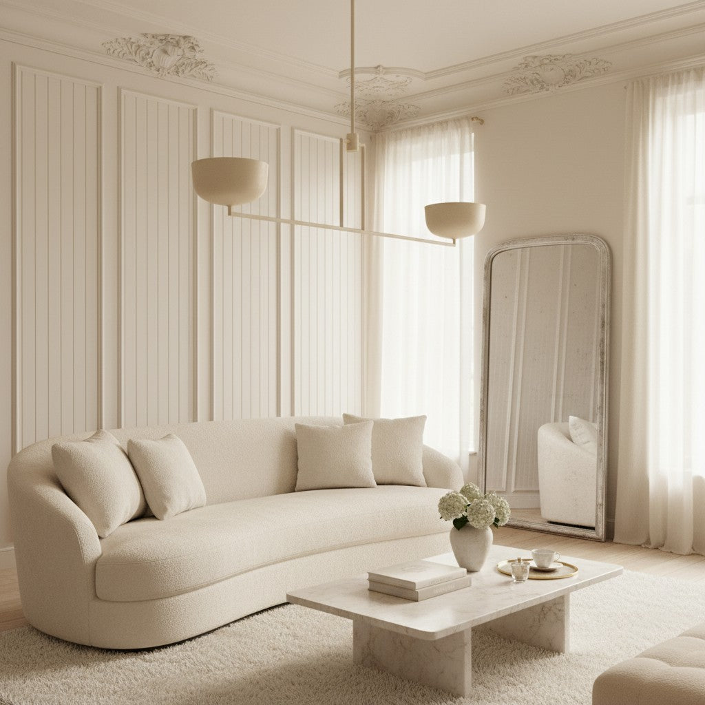 Lustrona Multi-Light Chandelier Metal Dome Shades - Streamlined Modern for Dining Room