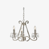 Talonis Crystal Chandelier - Traditional Candle-Style Brass and Nickel for Living Room and Dining Room