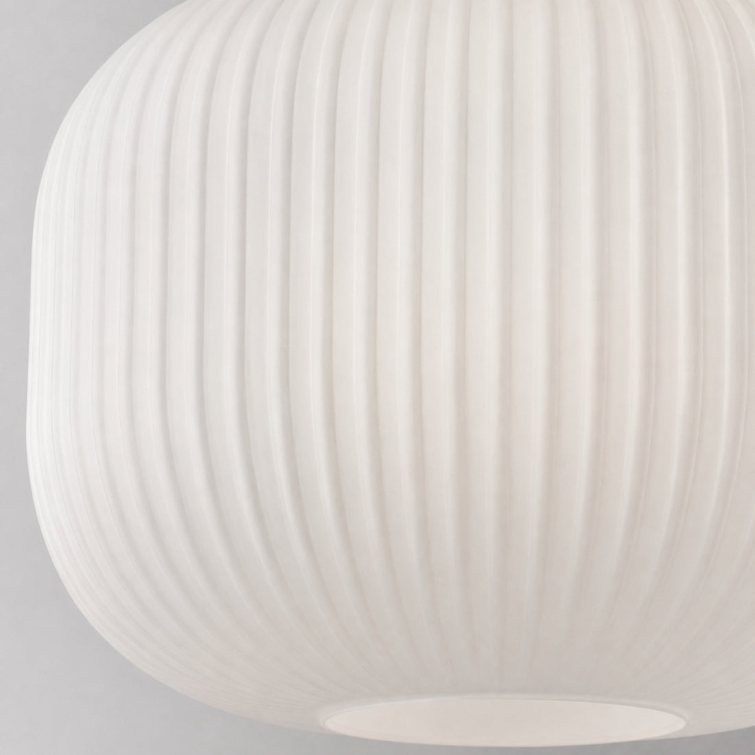 Pelviona Modern Ribbed Glass Pendant - Frosted & Brass Ceiling Light Add Timeless Charm to Your Space