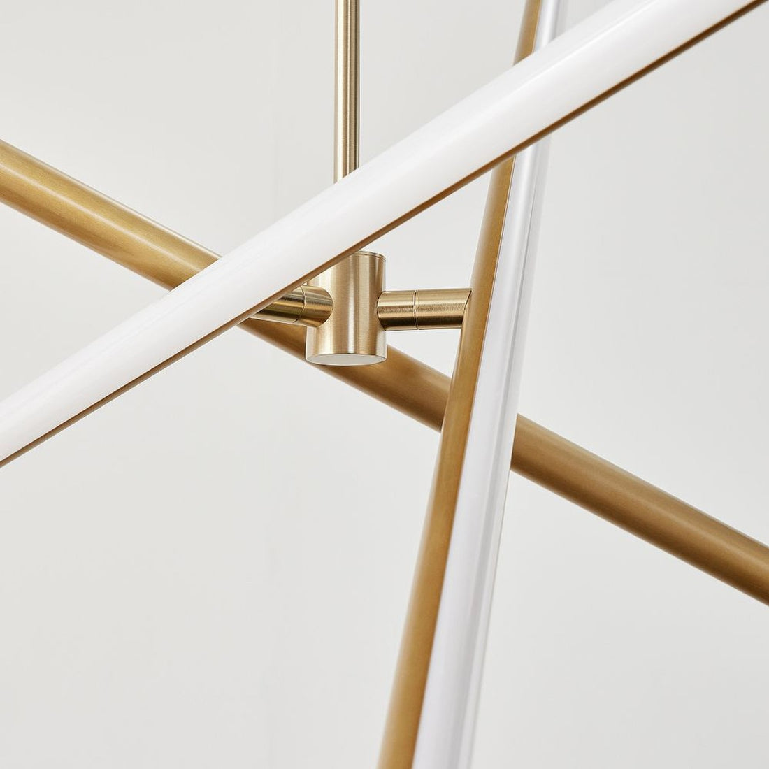 Voro Minimalist Chrome Light Rods - LED Semi-Flush Mount Ceiling Light