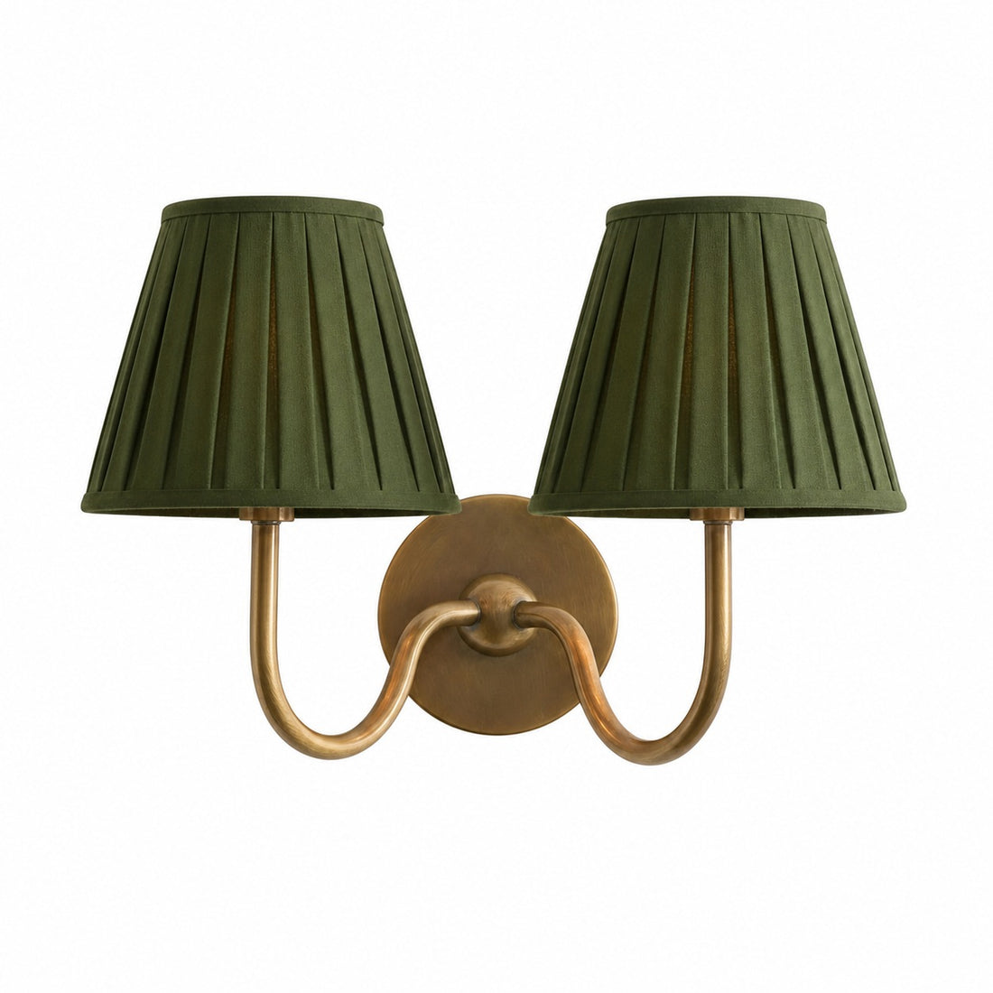 Luvora Vintage Pleated Shade Wall Lamp - Modern Brass Linen Wall Lighting