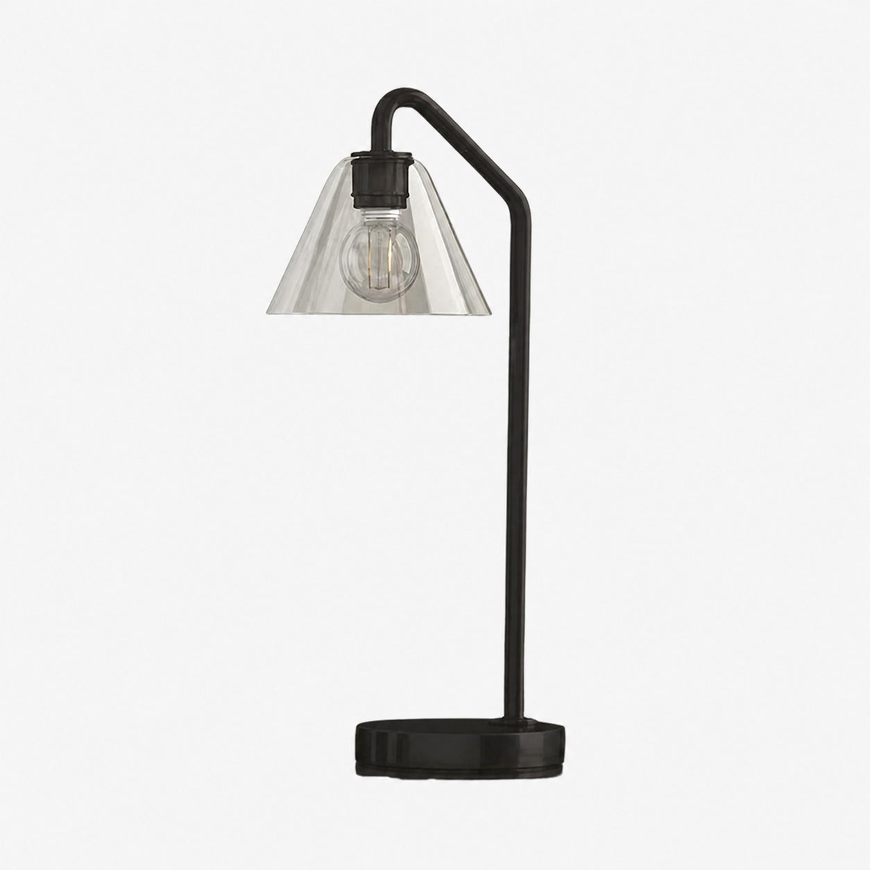 Conica Sculptural Cone Table Lamp - Modern Glass Lighting for Bedroom or Desk