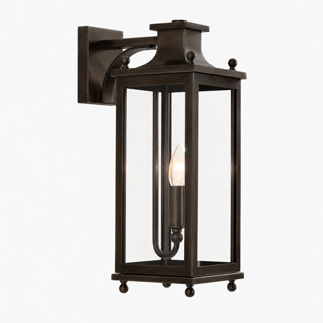 Yolvira Outdoor Wall Light Sconce - Versatile Metal Lantern
