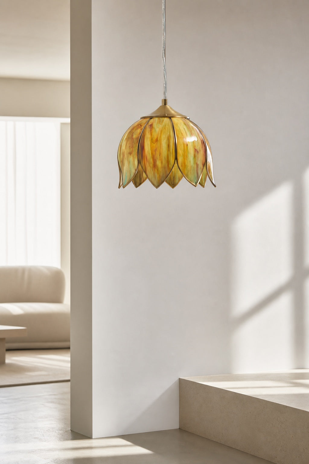 Retro Lotus Pendant Lamp