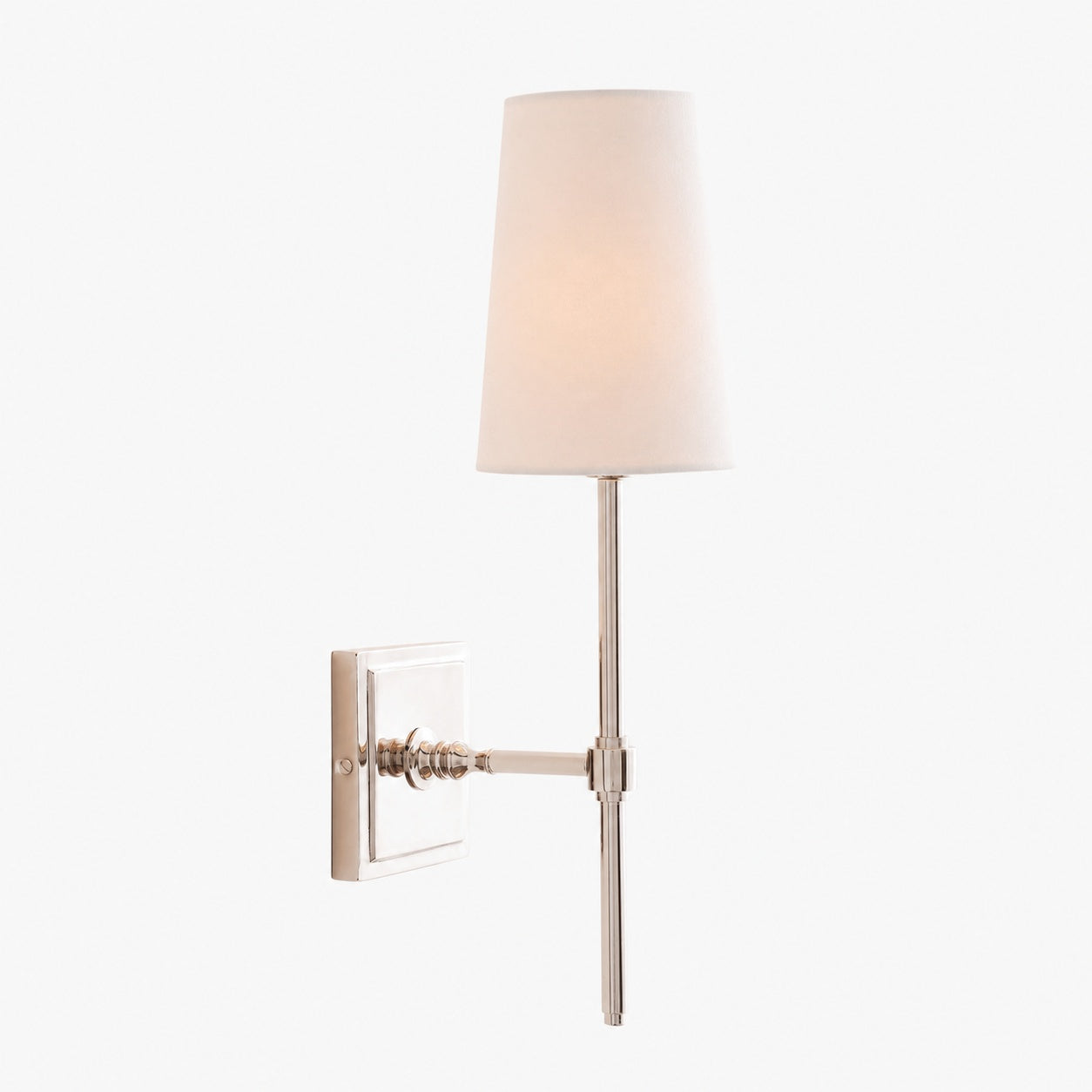 Derlina White Linen Shades Wall Lamp – Retro Metal Multi-Head Lighting Fixture