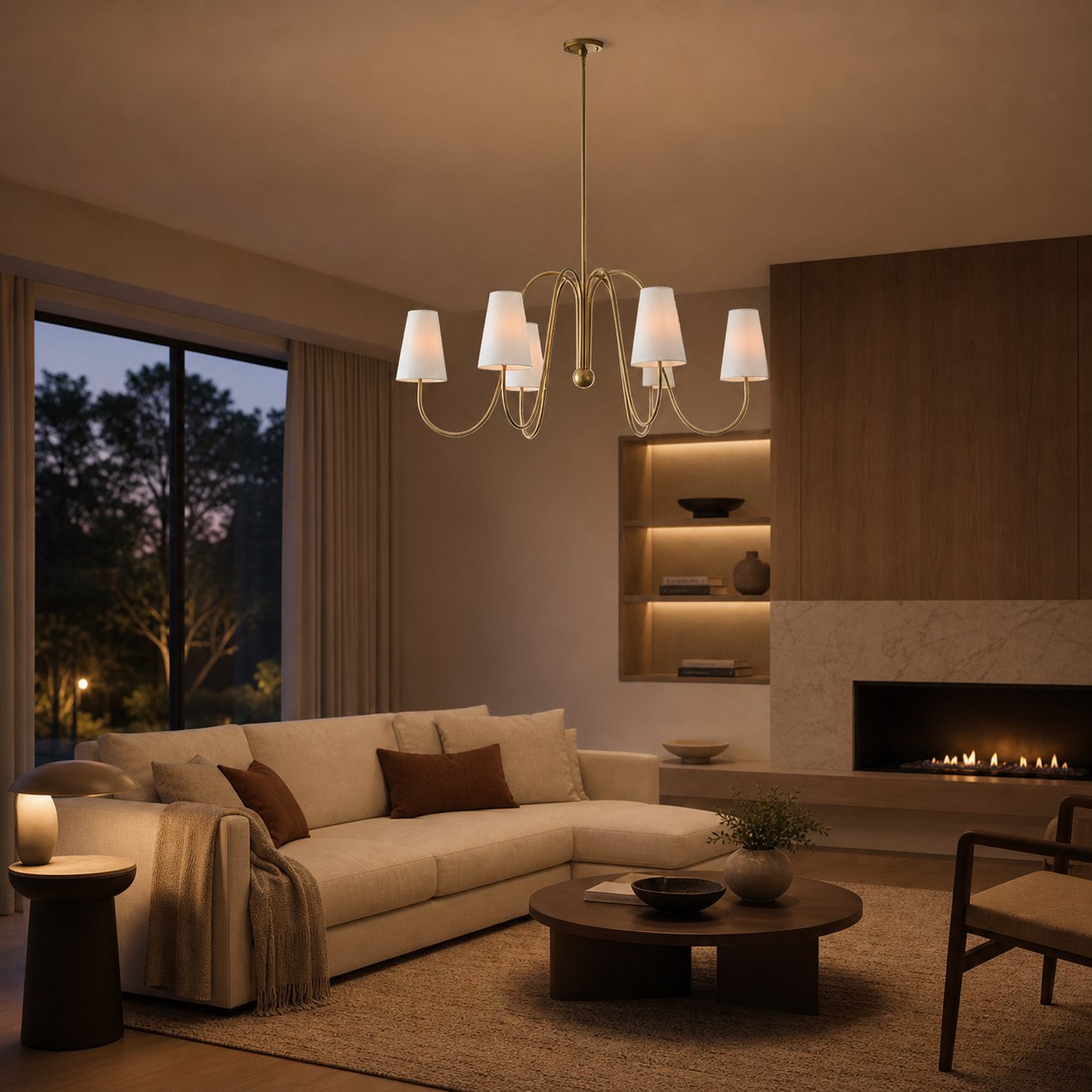 Gianna Curved Chandelier