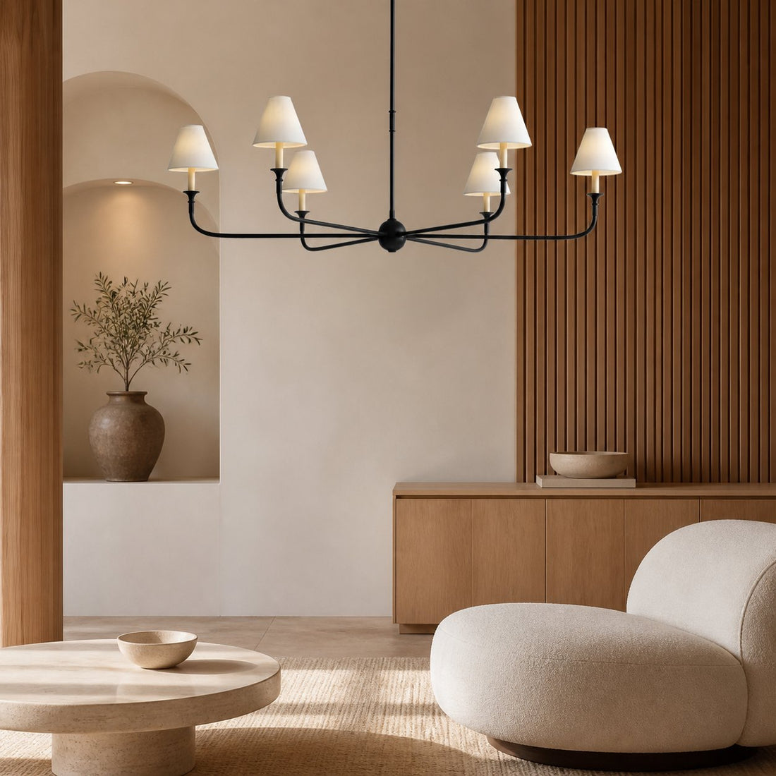 Piaf Grande Modern Industrial Metal Chandelier