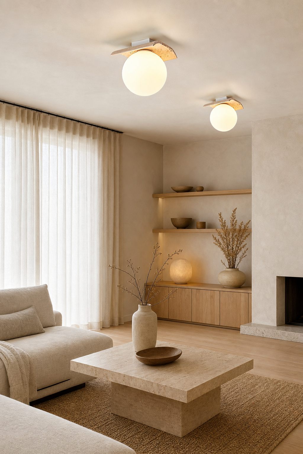Bianca Globe Ceiling Lamp