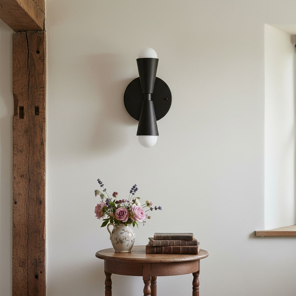 Pyralis Cone Modern Tapered Wall Light – Minimalist Design for Bathroom or Bedroom