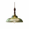 Ribilux Ribbed Pendant Light - Vintage Glass and Metal for Kitchen and Dining Room