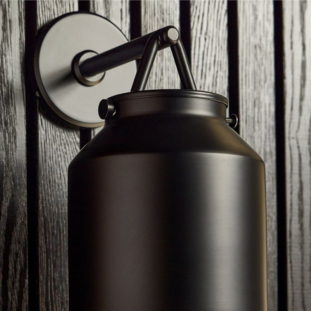 Modern Bell Jar Glass Sconce - Nordic Matte Metal Wall Light Outdoor