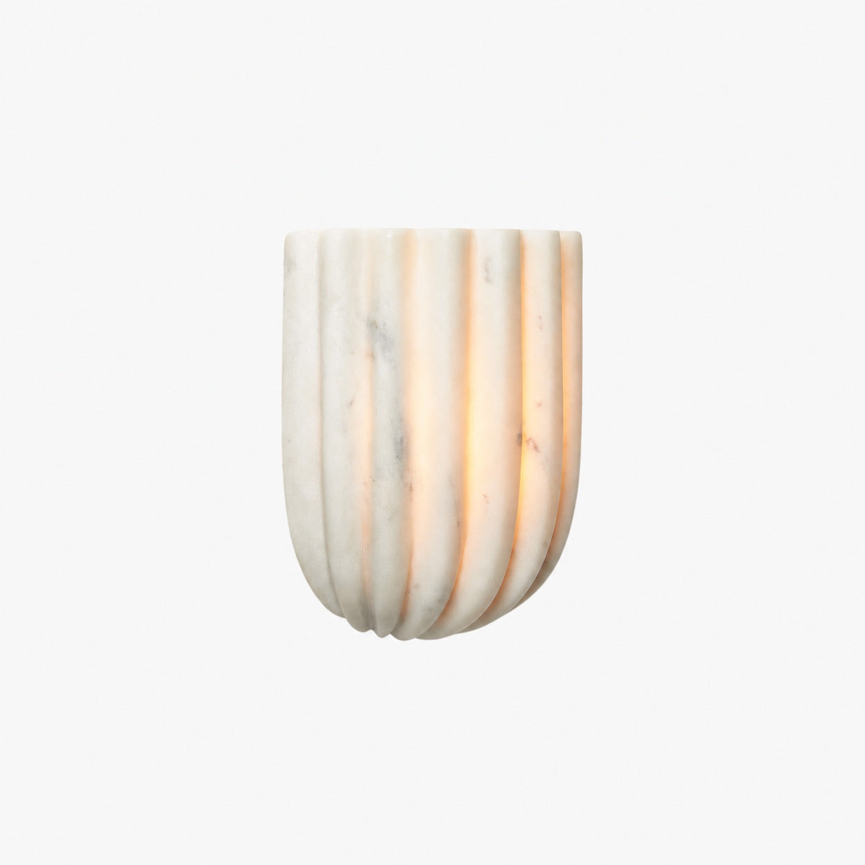 Fluted Glass Wall Lamp – Modern Minimalist Design for Bedroom Bedside Lighting