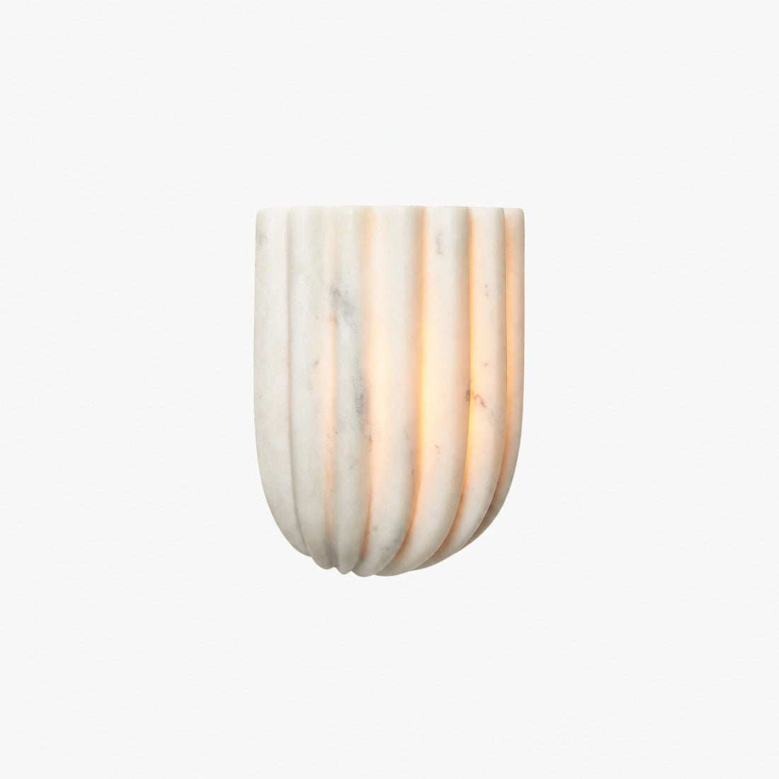Fluted Glass Wall Lamp – Modern Minimalist Design for Bedroom Bedside Lighting