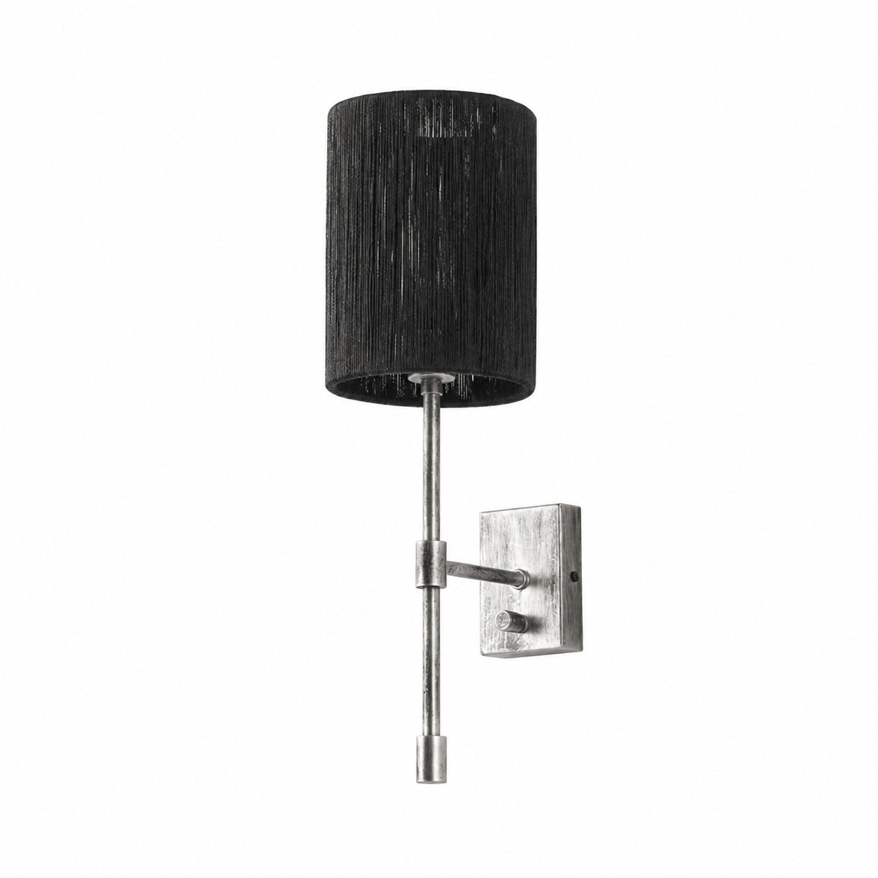 Atticus Fabric Shade Wall Sconce - Modern Brass Wall Light for Bedroom and Hallway