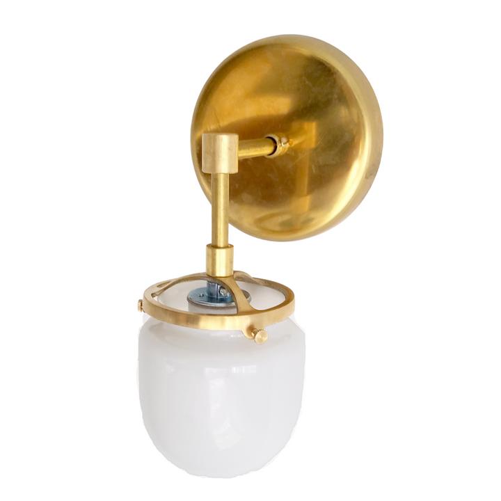Modern Nautical Design Single Light Wall Sconce