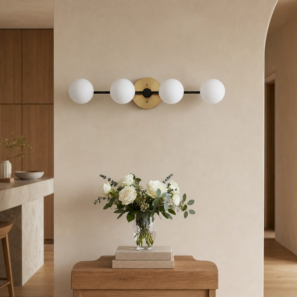 Glorica Glass Long Vanity Light - Modern Minimalist Wall Sconce Design