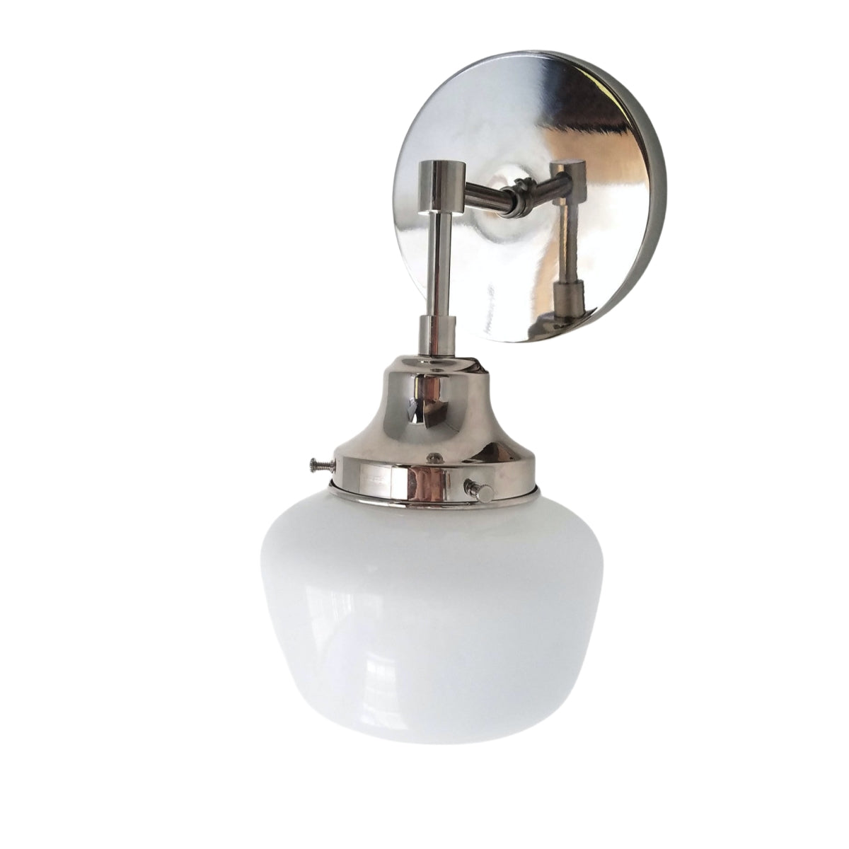 Vintage Schoolhouse Wall Sconce - Brass, Chrome & Black Finish Lighting