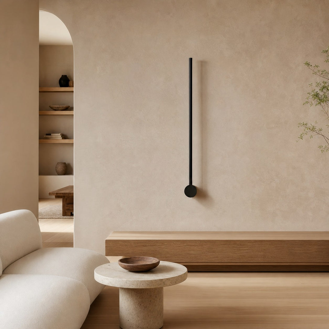 Raytrae Linear Minimalist LED Wall Light - Modern Slim Wall Sconce for Living Spaces N22