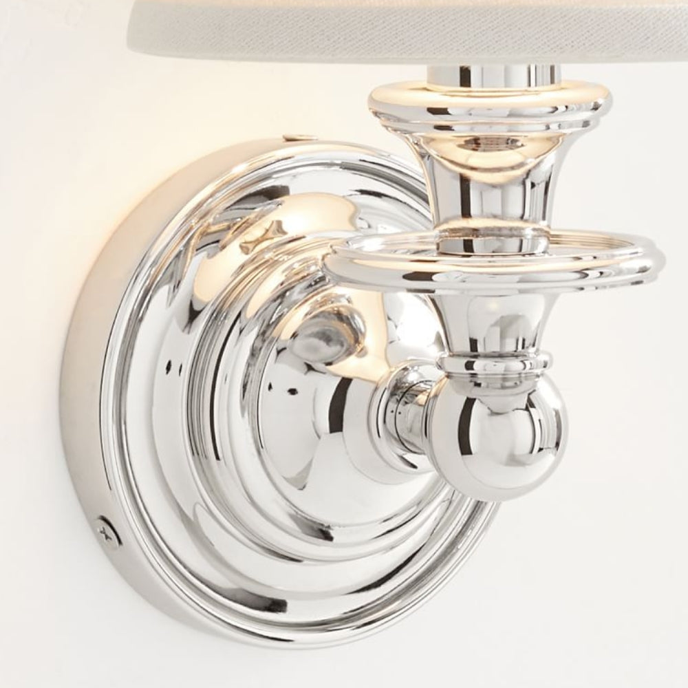 Kalvora Fabric Shade Wall Sconce - Stylish Accent Lighting for Bedroom & Hallway