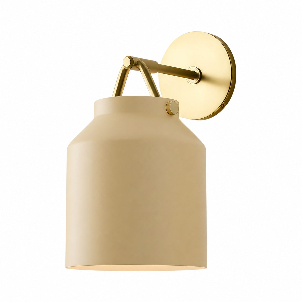 Hanton Modern Minimalist Brass and Glass Sconce – Damp Rated for Bathrooms