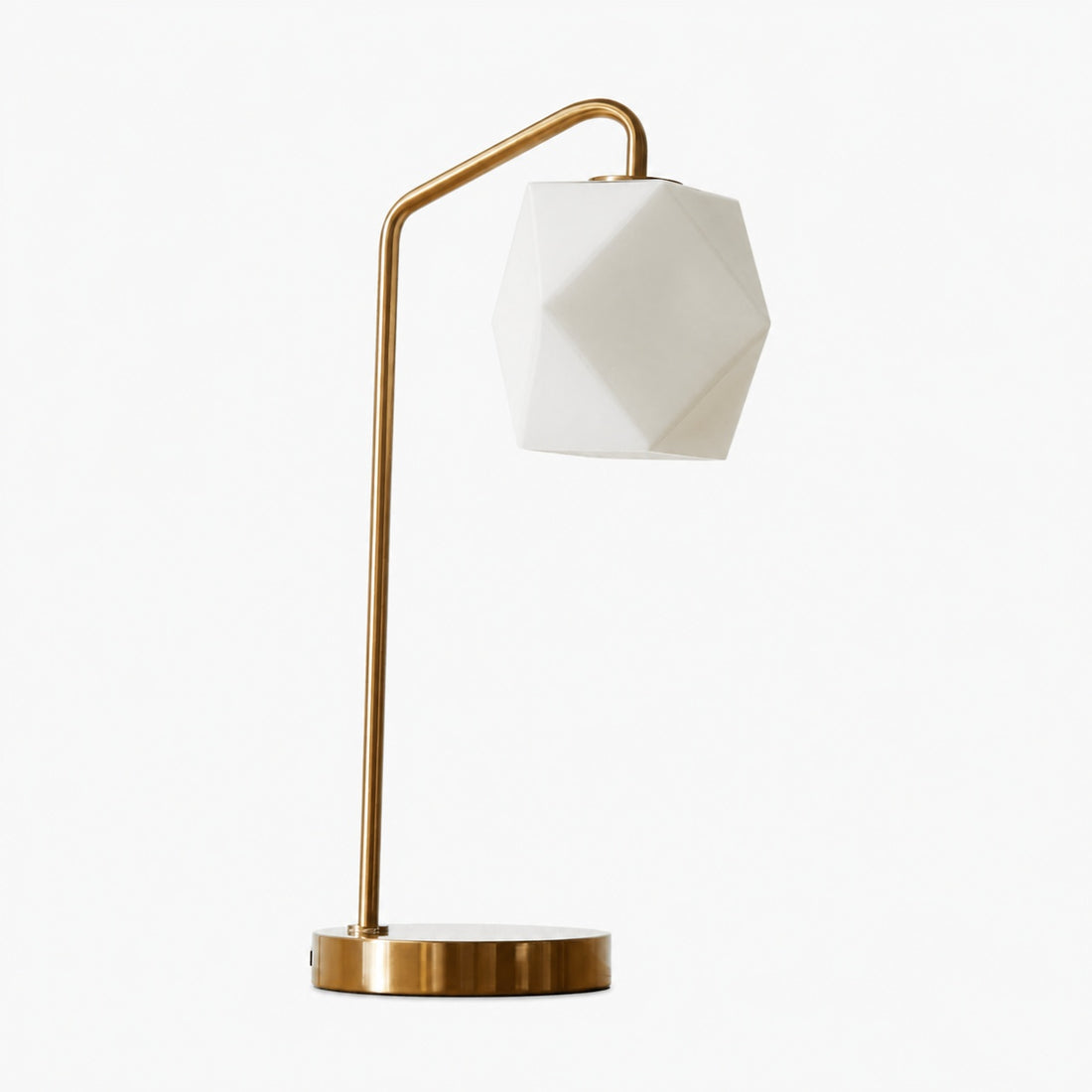 Talvior Luminous Geometric Faceted Glass Table Lamp