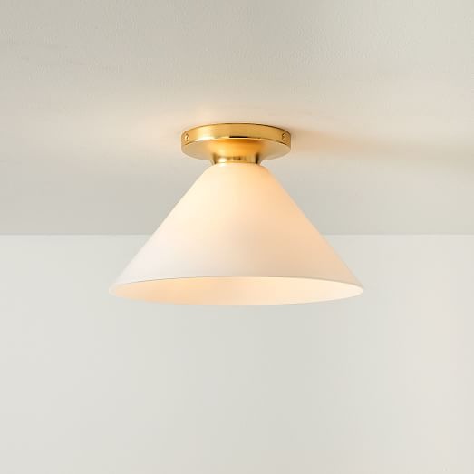 Conica Cone Flush Mount – Glass Ceiling Light for Modern Spaces
