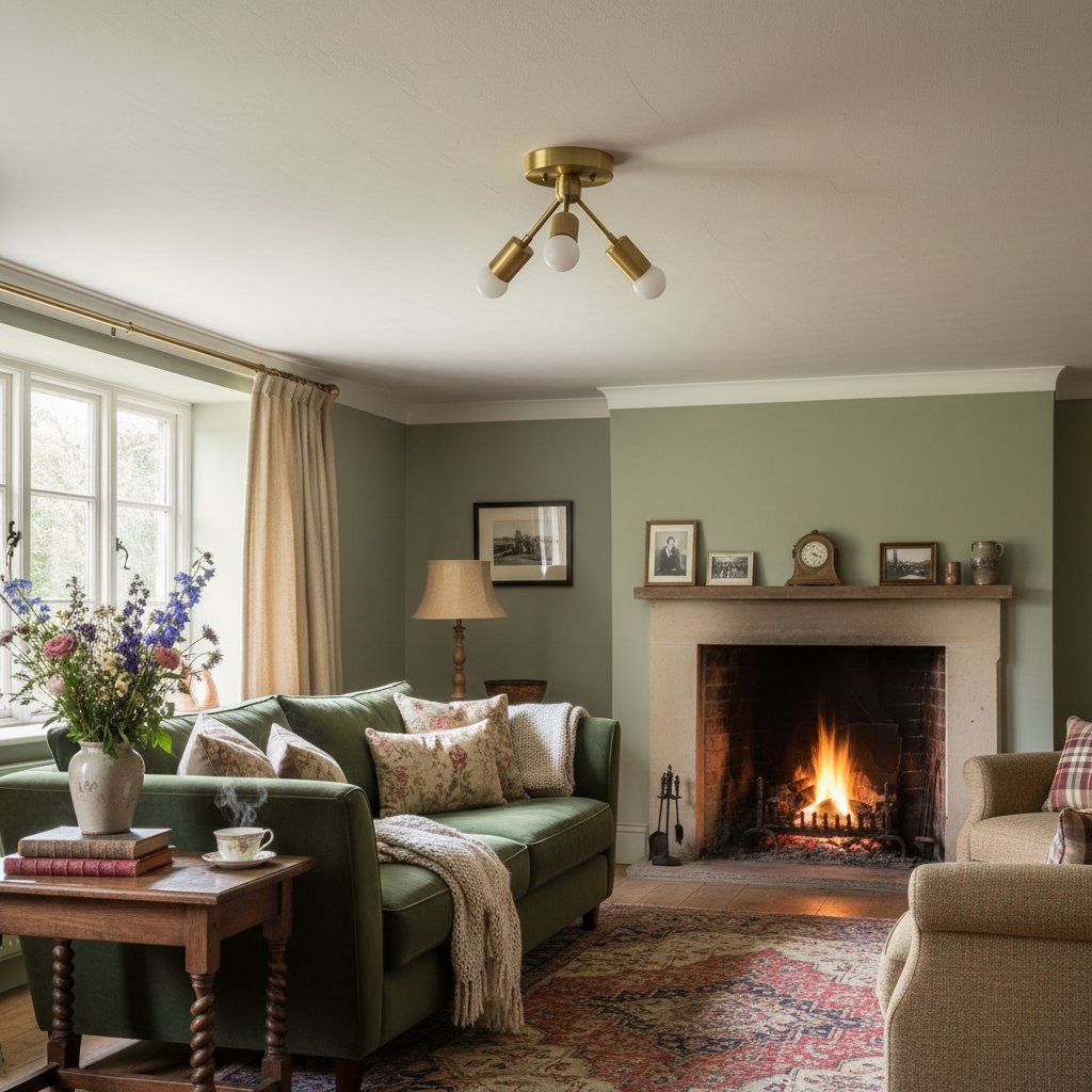 Lumen Art Deco Inspired Ceiling Lamp – Elegant Minimalist Flush Mount for Home Interiors