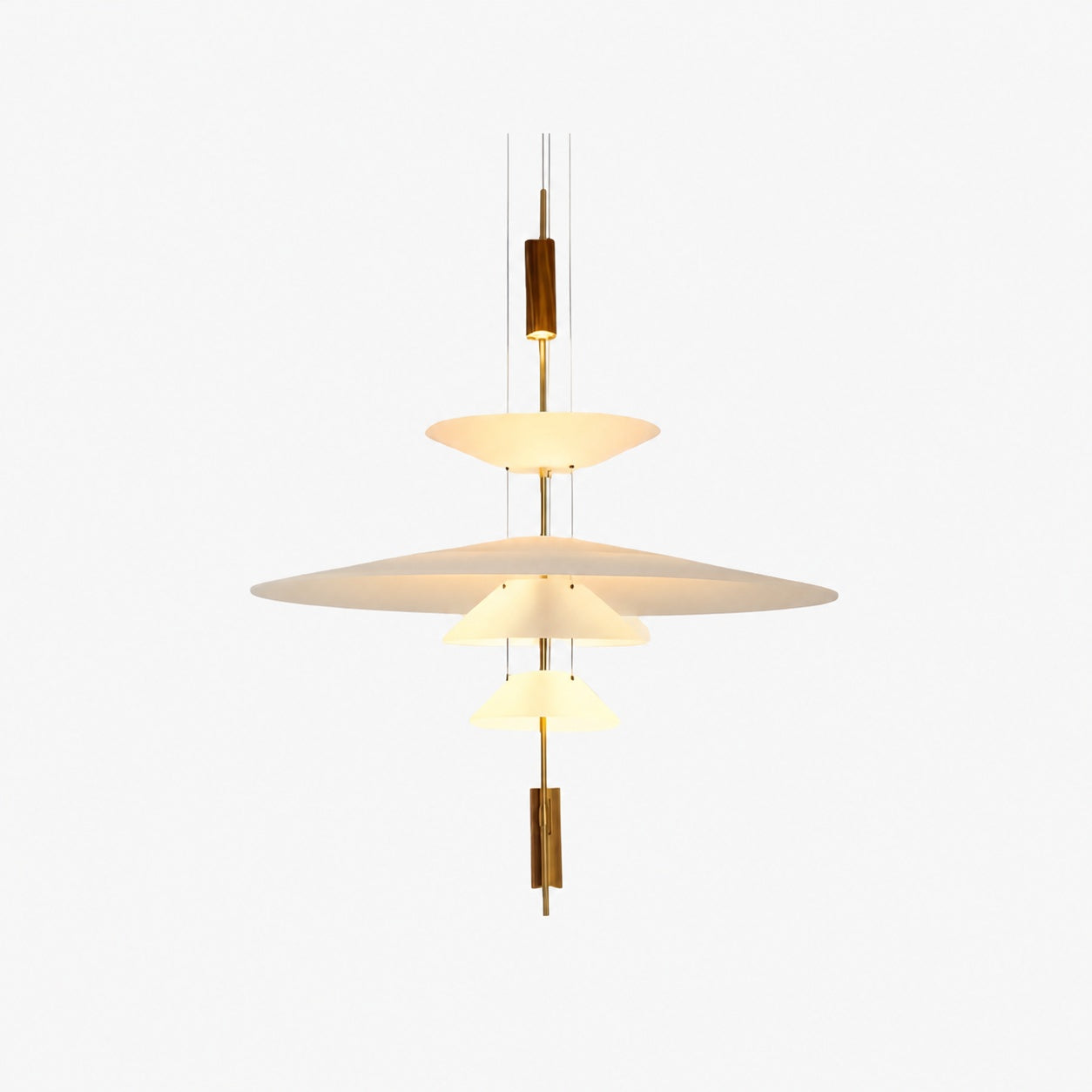 Plumeo Flamingo Multi Layered Pendant Light - Minimalist Light Fixture for Modern Living Rooms N54