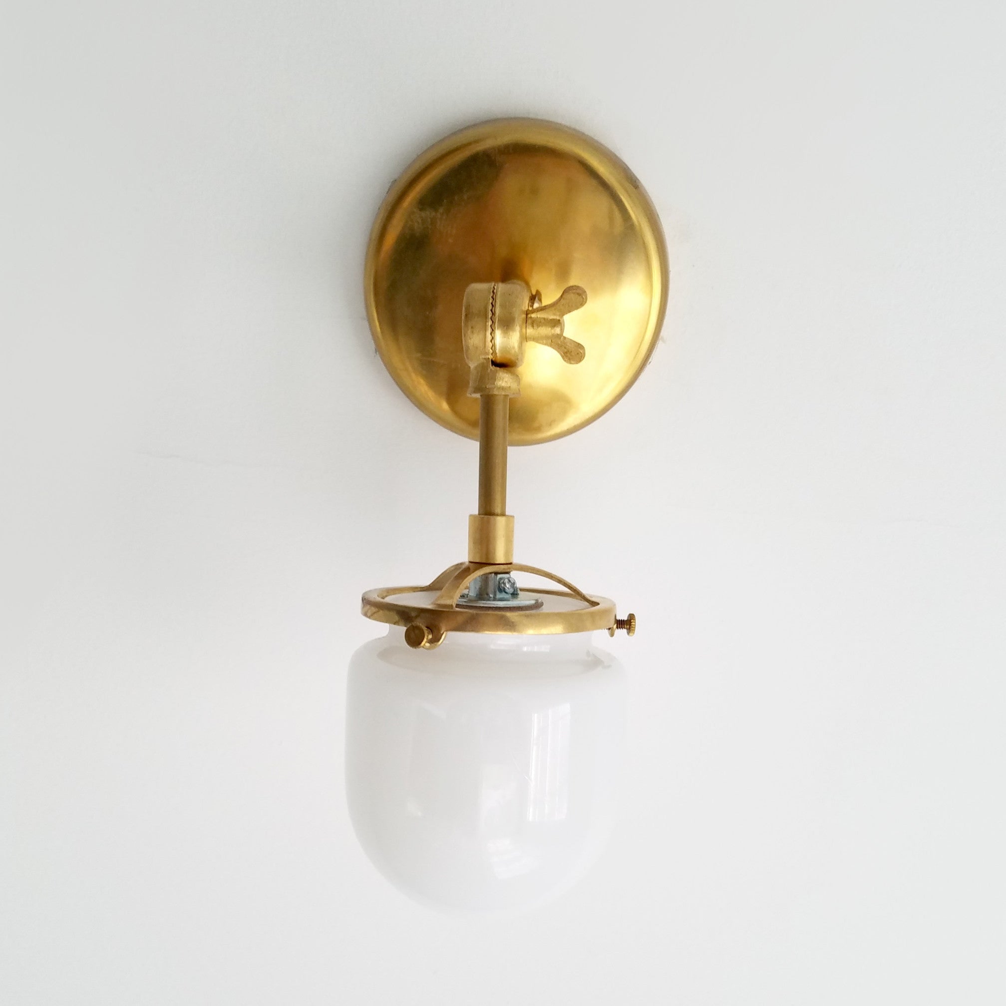 Nautical Metal & Glass Versatile Articulating Wall Lamp