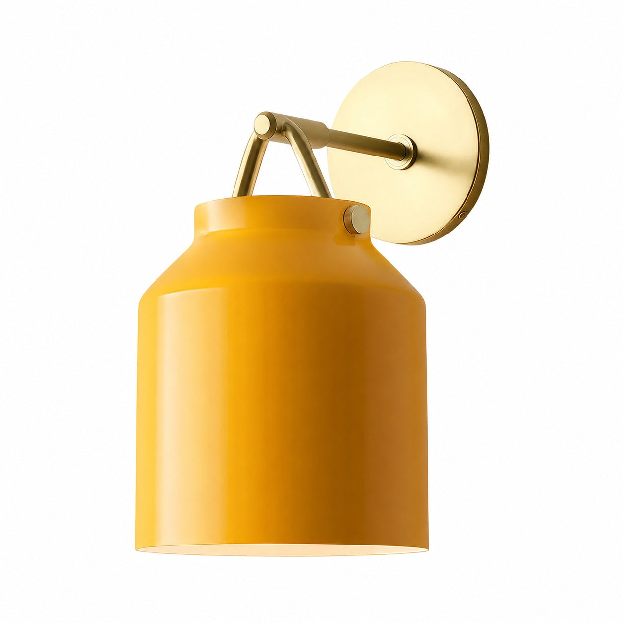 Hanton Modern Minimalist Brass and Glass Sconce – Damp Rated for Bathrooms