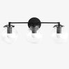 Glorica Glass 3 Shade Globe Vanity Light - Soft Bathroom Light Fixture