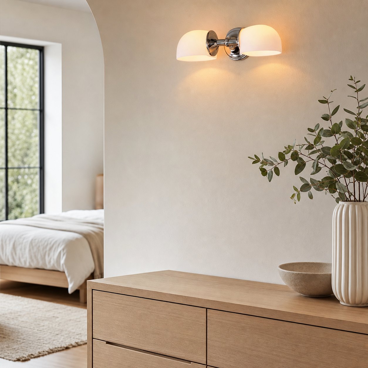 Kalvora Wall Sconce Light Fixture - Contemporary Metal Wall Lamp for Home Décor