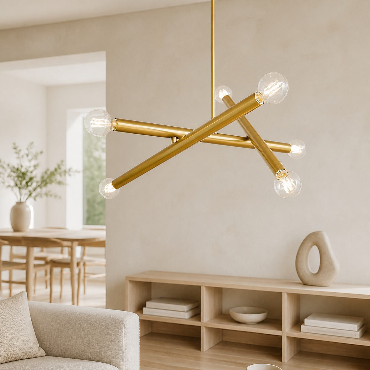 Borvia Adjustable Chandelier - Modern Trace Light with Flexible Arms