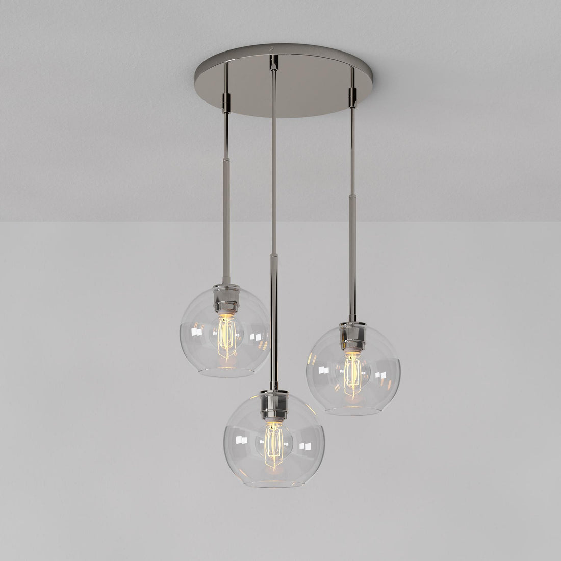 Selvion Minimalist Crystal Chandelier - Handcrafted Glass Sculptural Lighting Fixture
