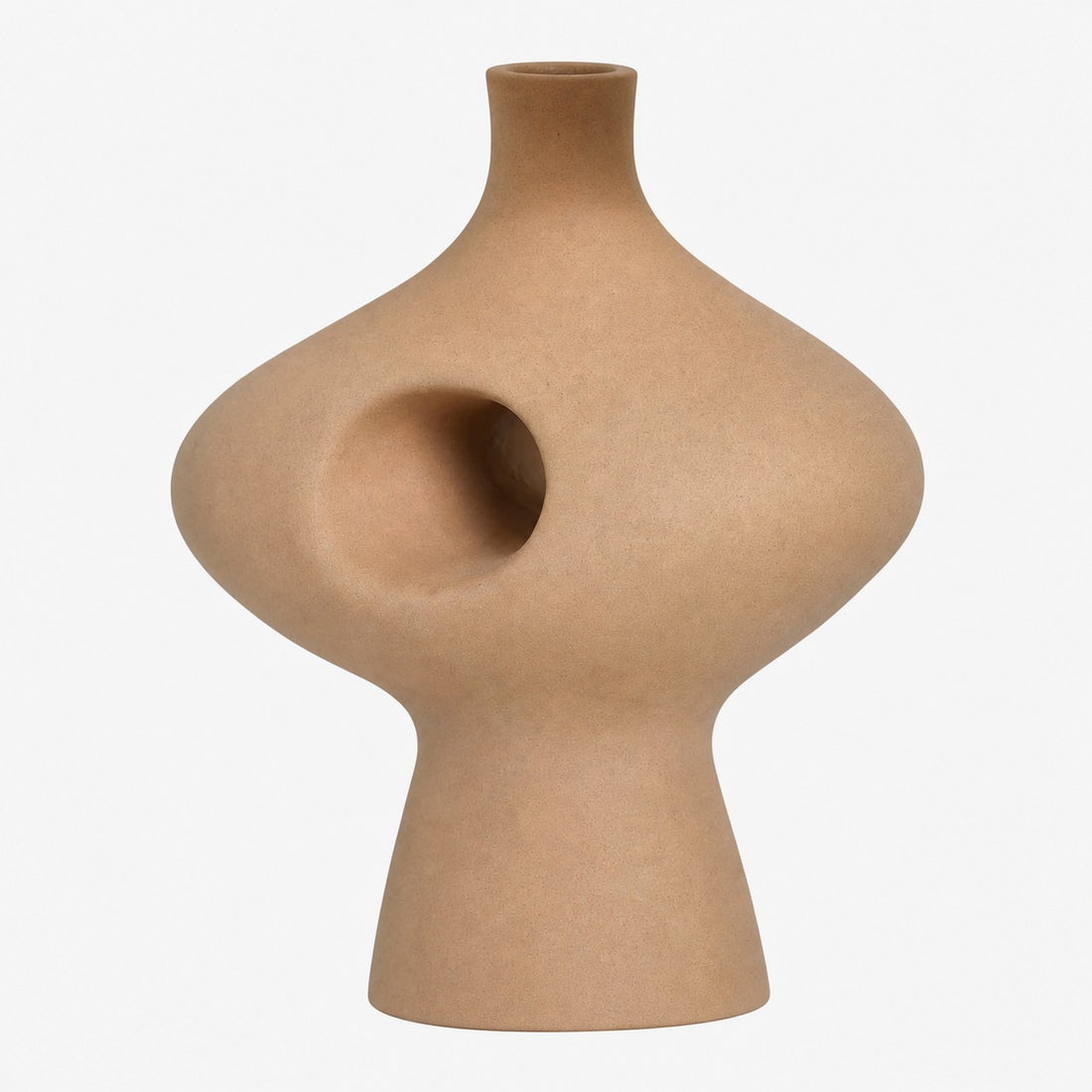 Pryssa Ceramic Table Lamp with Ivory Linen Shade -  Artistic Lighting for Living Room or Bedroom