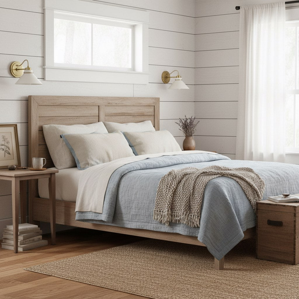 Aurenza Sconce – Farmhouse Wall Light with Metal Accents for Cozy Spaces