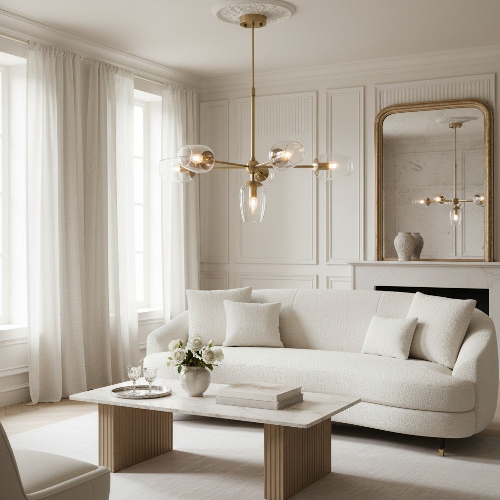 Serion Crystal Glass Pendant Modern Chandelier – Hospitality & Residential Statement Lighting