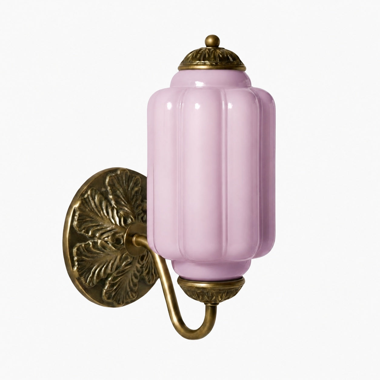 Eloise Brass Wall Sconce – Elegant Milk Glass Vintage Lighting