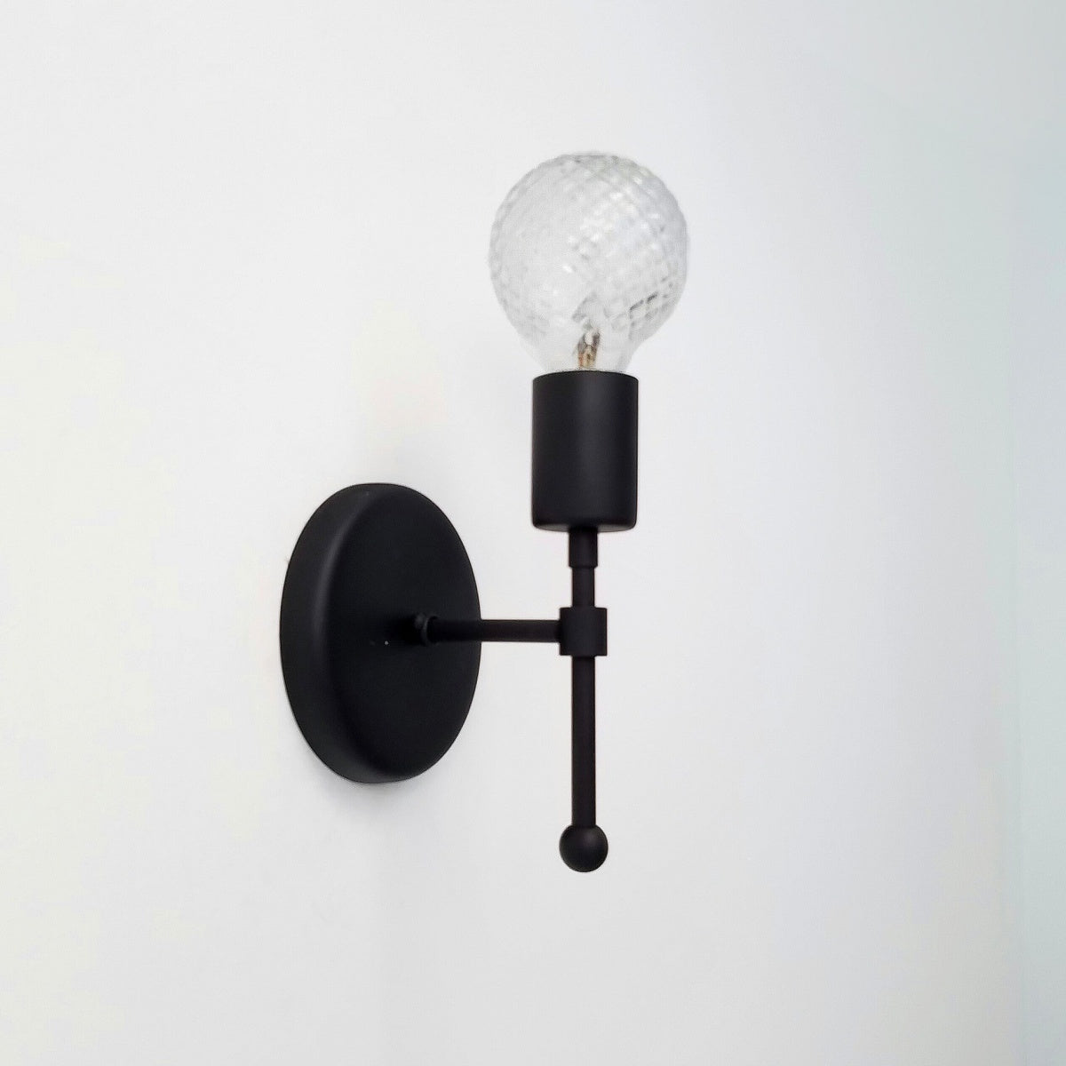 Compact Metal Finish Wall Sconce - Ideal For Bedroom & Corridor Lighting