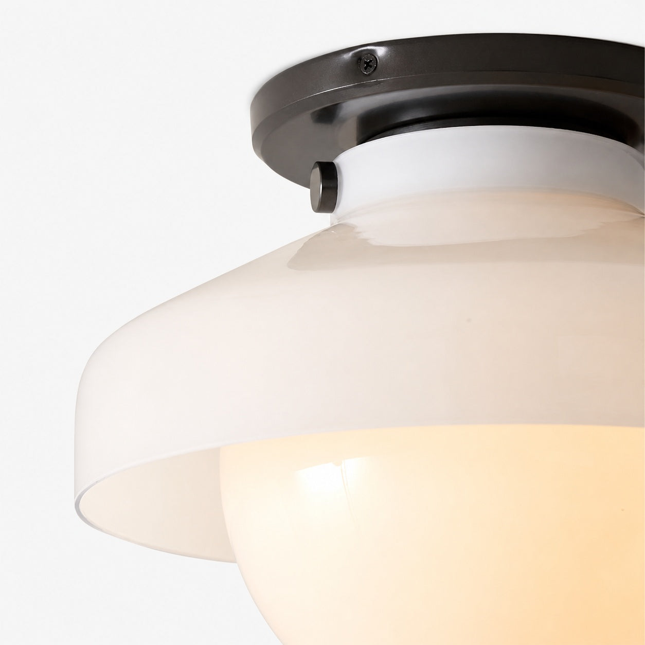 Hanton Modern Flush Mount Ceiling Light - Metal Minimalist Fixture for Home