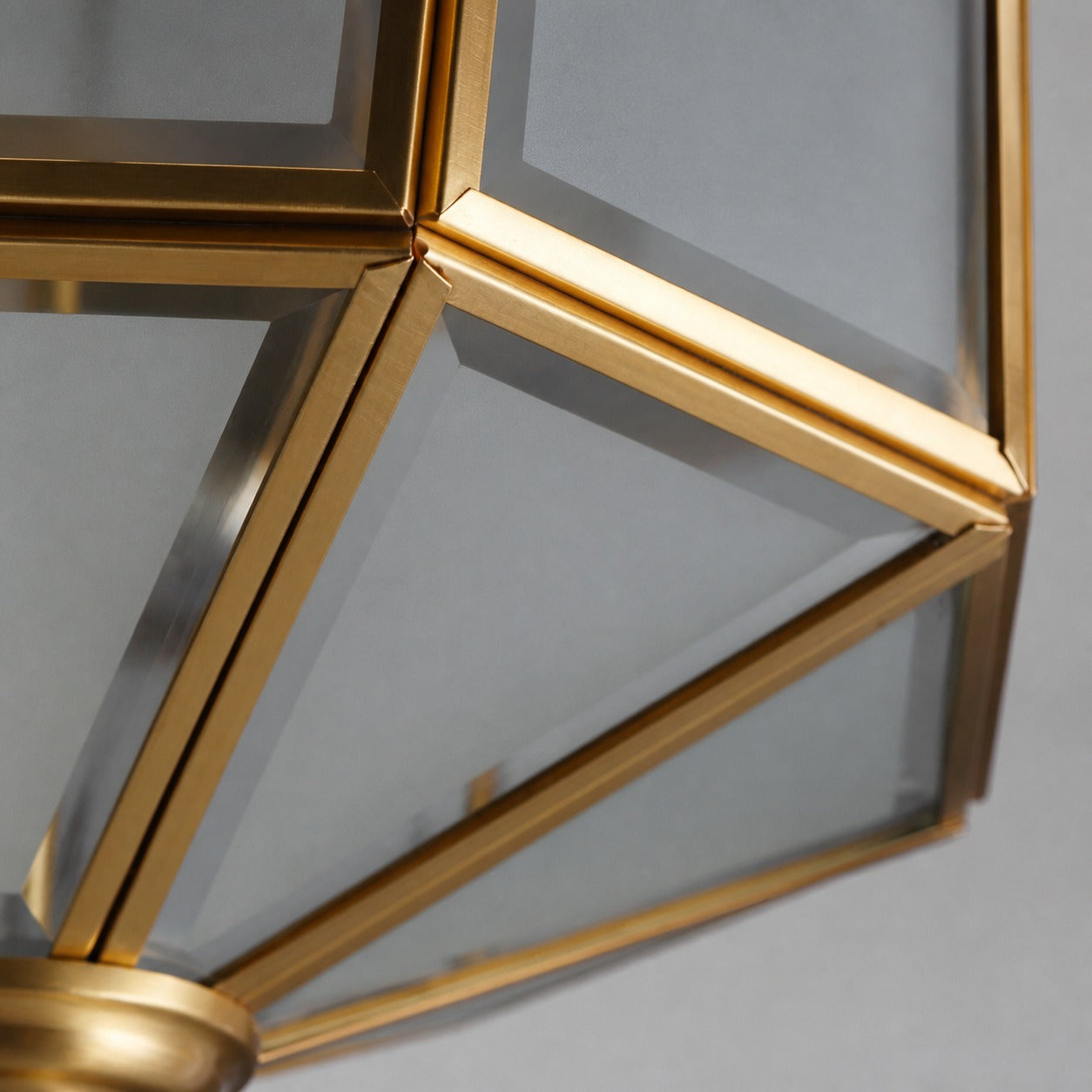 Braleen Antique Lantern Style Flush Ceiling Light – Frosted Glass Design for Living and Bedroom