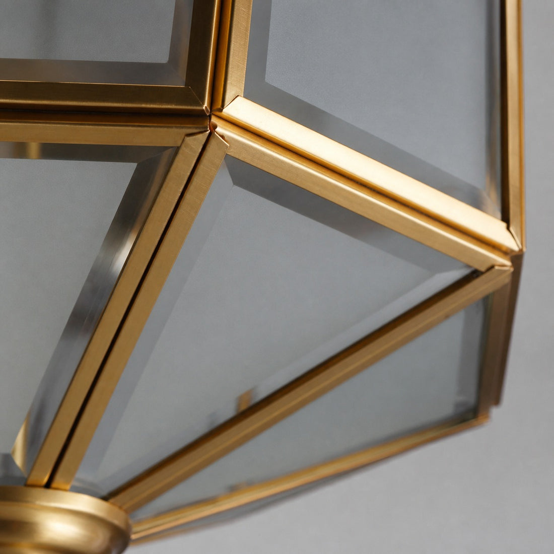 Braleen Antique Lantern Style Flush Ceiling Light – Frosted Glass Design for Living and Bedroom