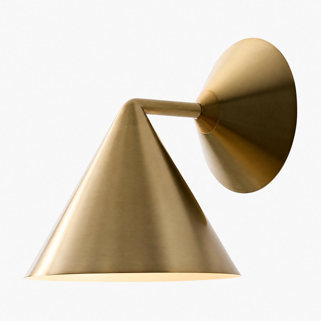 Brivana Sconce Wall Light - Brass Modern Lighting for Bedroom & Hallway