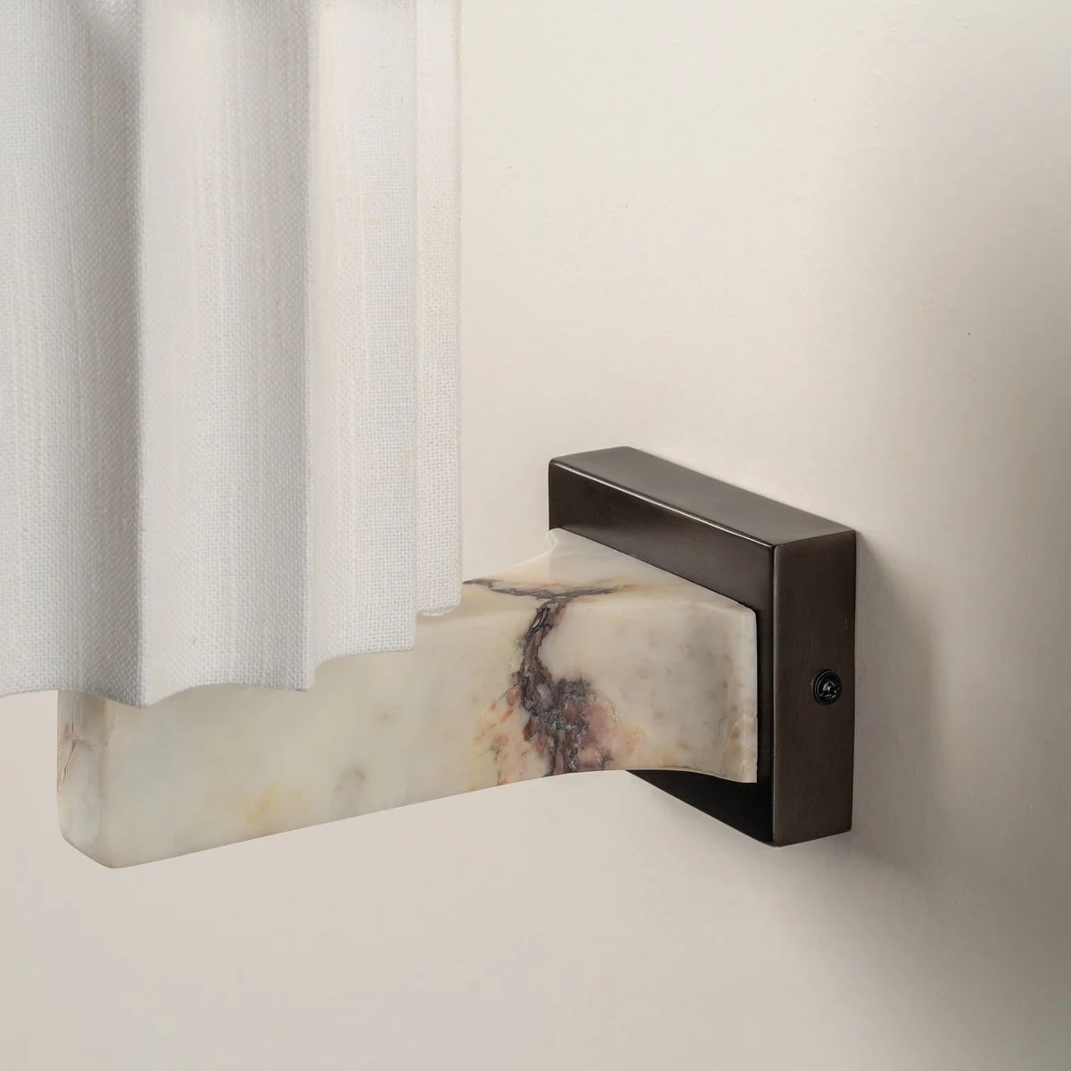 Cavilon Marble Decorative Wall Light – Elegant Linen Form Wall Light