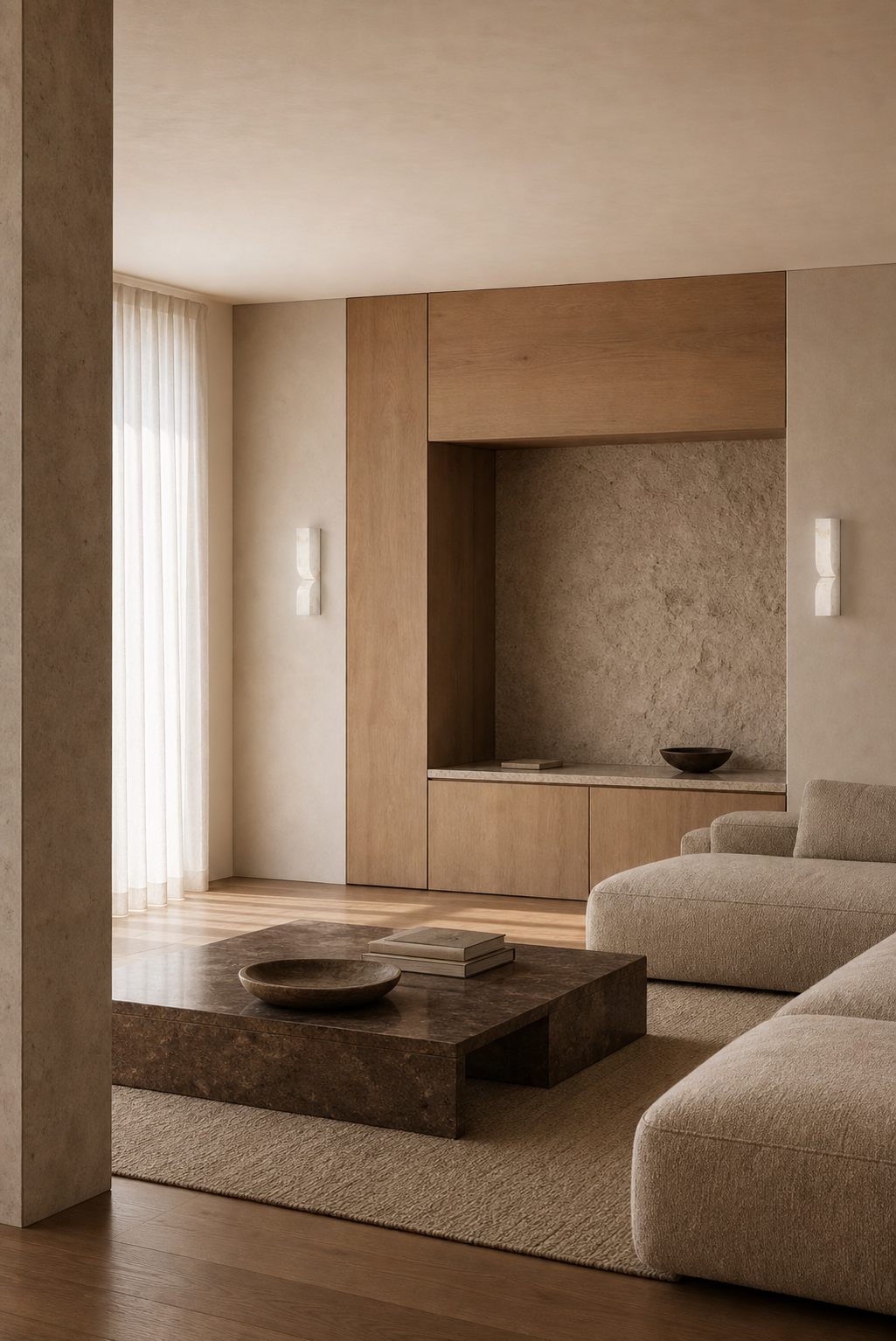 Modern Rectangular Alabaster Wall Lamp – Minimalist Sconce for Bedroom Hallway Living Room